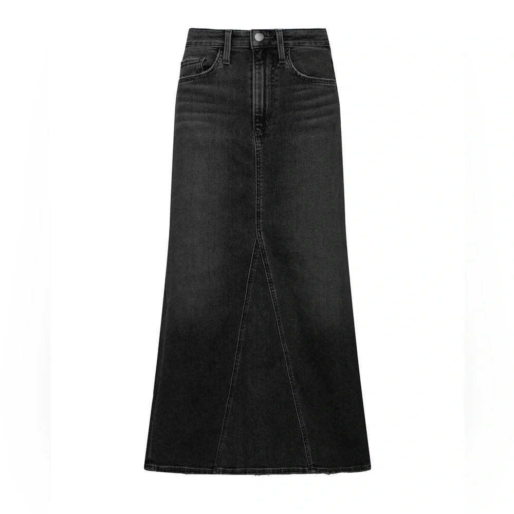Joe’s Jeans The Tulie Skirt With Grace Denim Midi Vintage Stretch Size 28 NWT